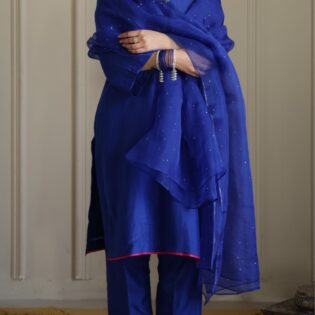 blue kurta set Indian suits for women