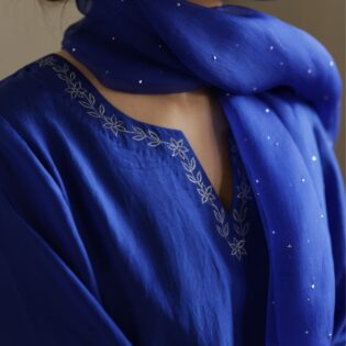 blue kurta set