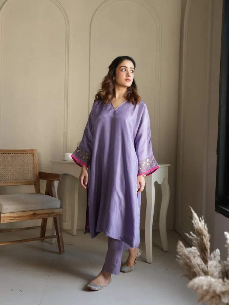 Women Silk kaftan set